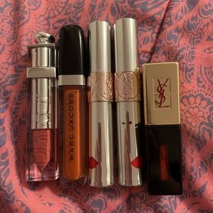 Luxury Lipgloss Bundle - Dior, YSL, and Marc Jacobs